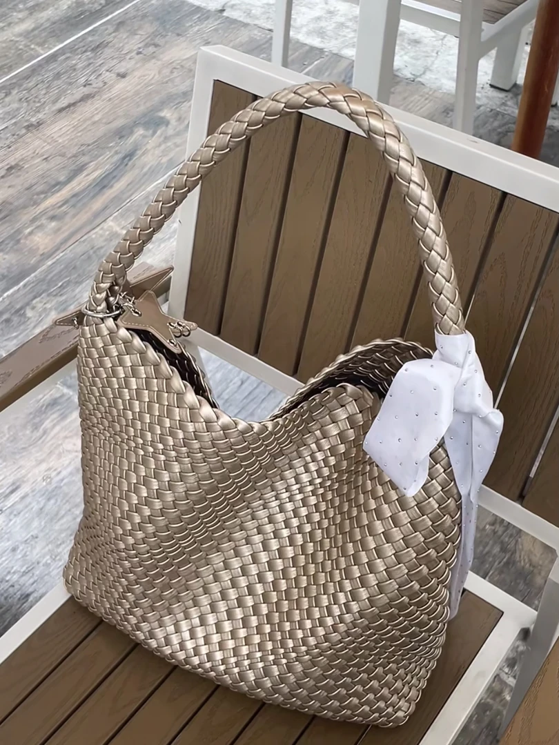 「Ohyoudo」星星编织腋下包/高级百搭！博主同款大容量通勤单肩包