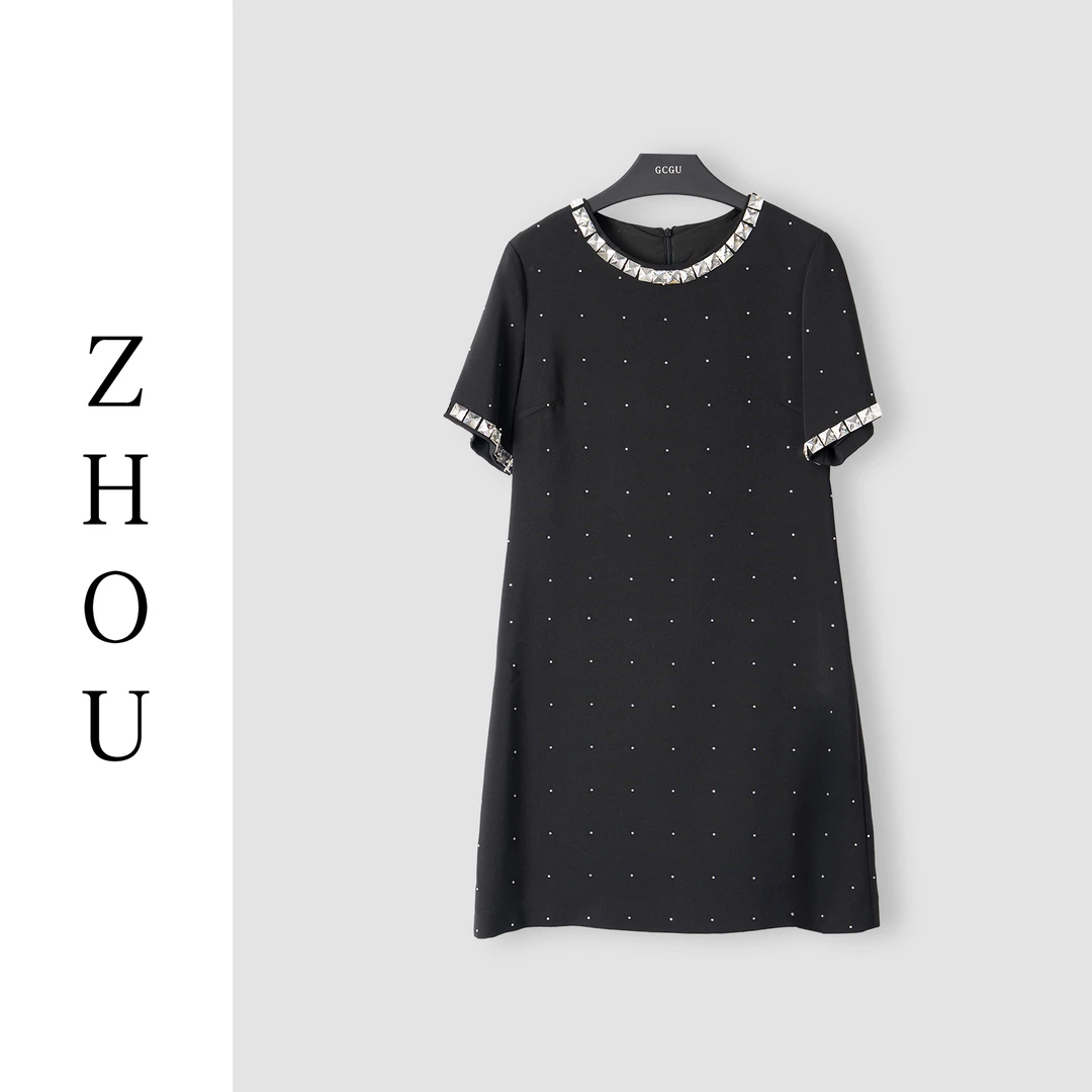 （周哥甄选）黑色连衣裙-21988