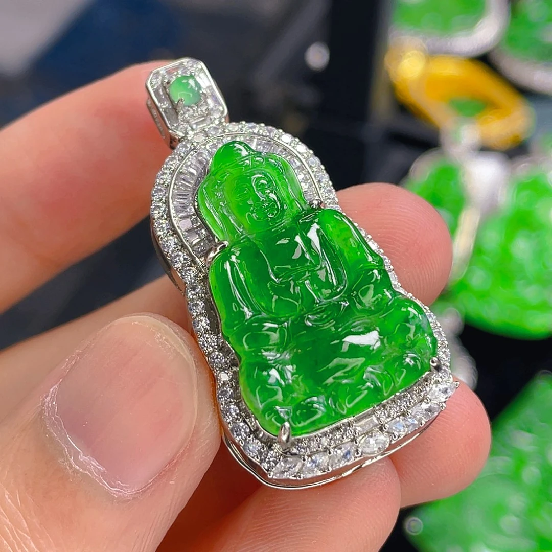 翡翠未镶嵌吊坠(不含链)