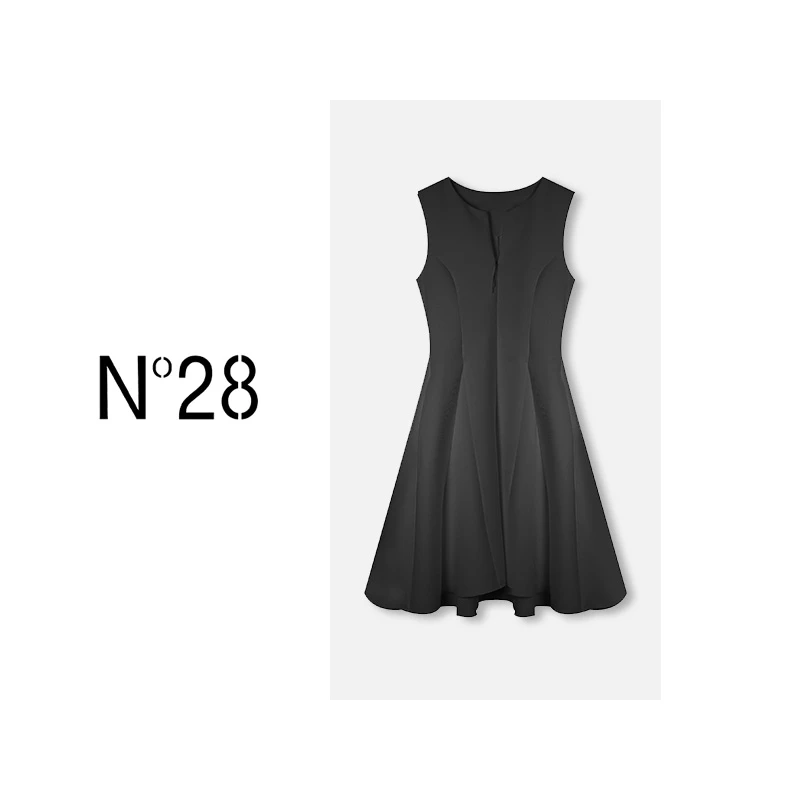 ‘郁金香’ N°28夏季气质短款大气显瘦设计师女士优雅修身连衣裙