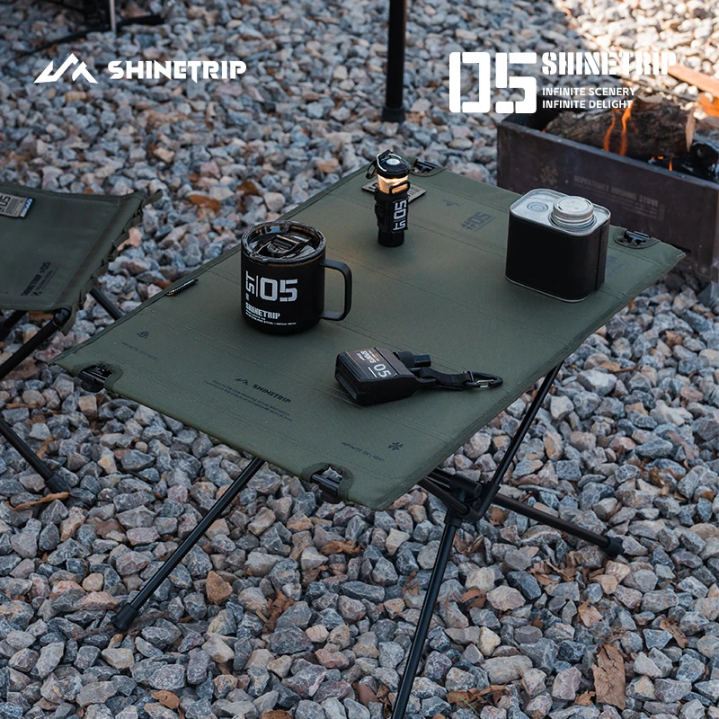 山趣布面桌户外露营便携折叠收纳桌