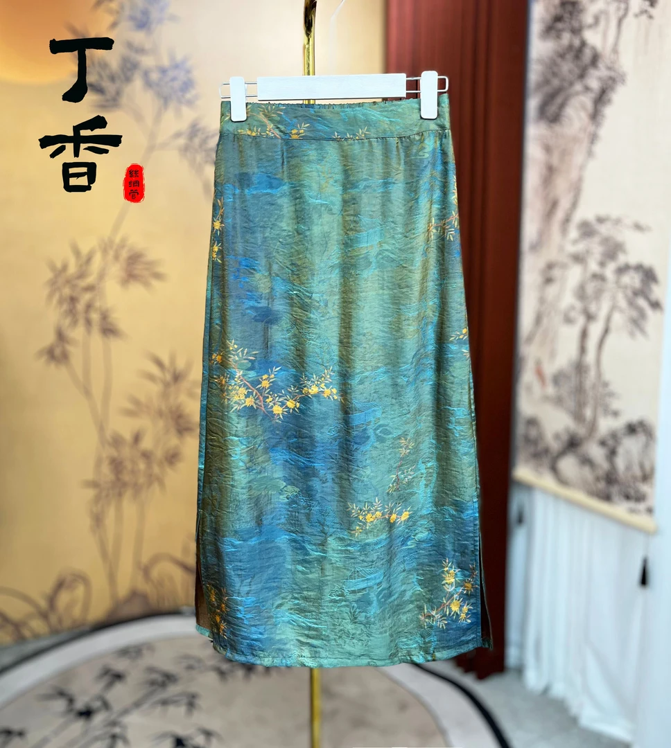 471高端富太太夏季时尚百搭潮流显瘦浮光精品半身裙