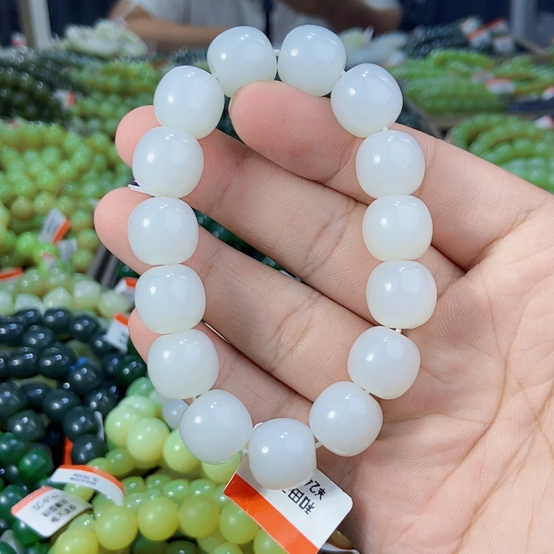 未镶嵌手串和田玉纯天然卡14新疆且末天泰多样性发一