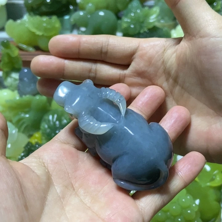 【闪购商品】未镶嵌蛇纹石玉把件