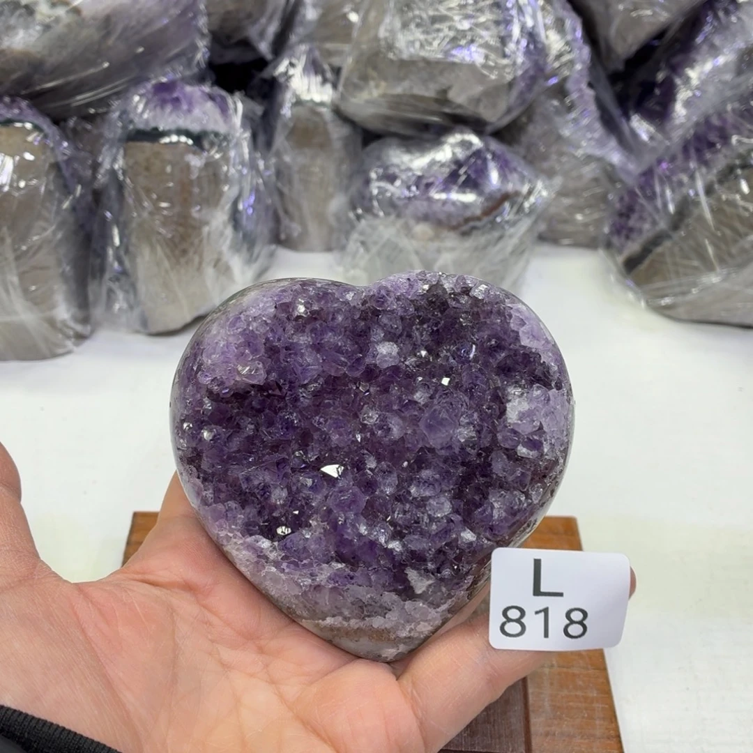 水晶摆件未镶嵌天然紫水晶