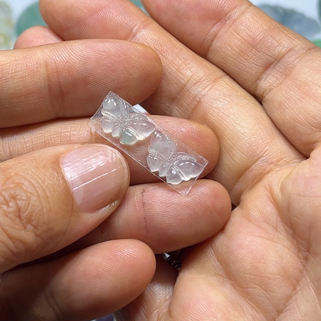 定制翡翠未镶嵌蝴蝶