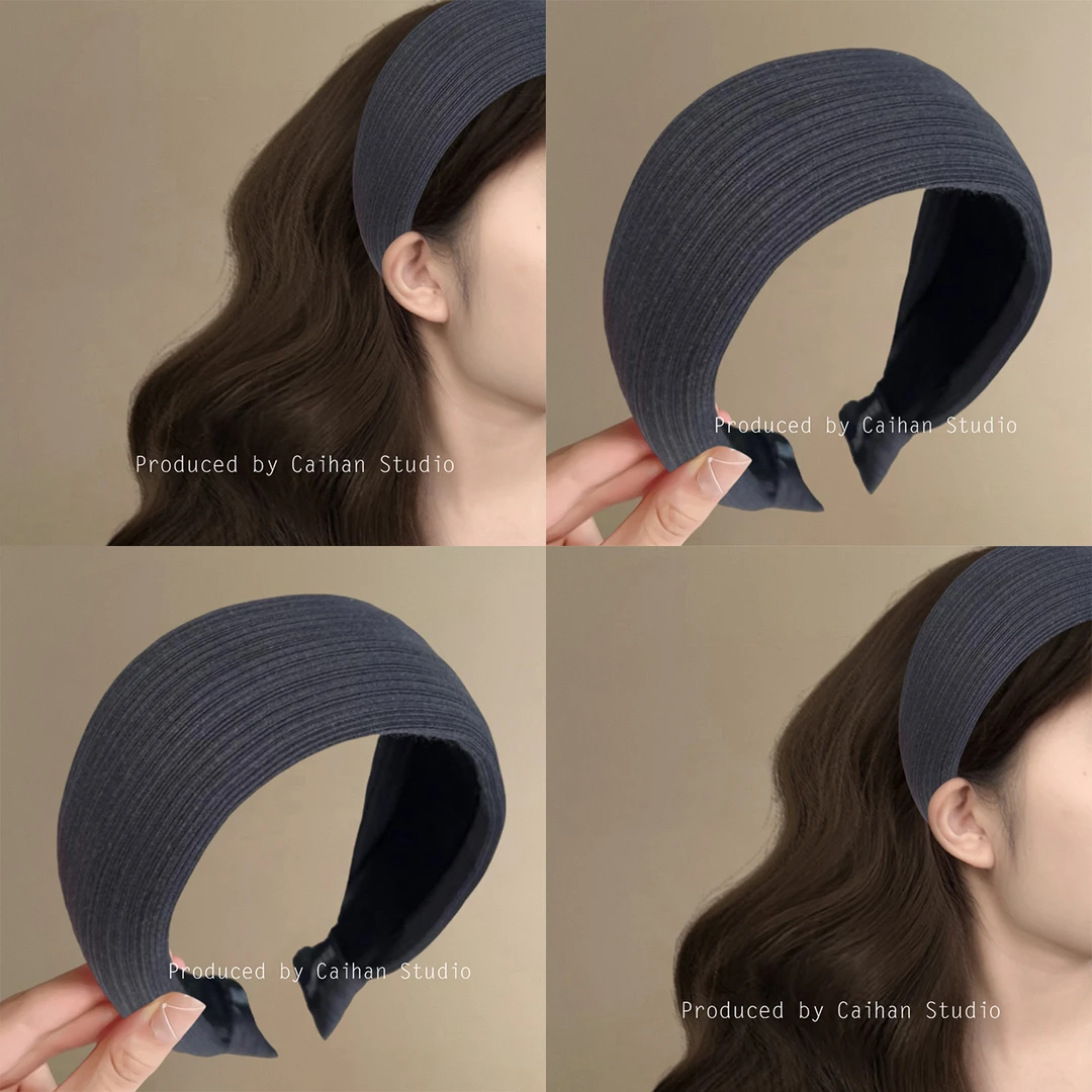 高智慵懒风~加厚易梦玲同款宽边发箍女发捆2025新款高颅顶头箍