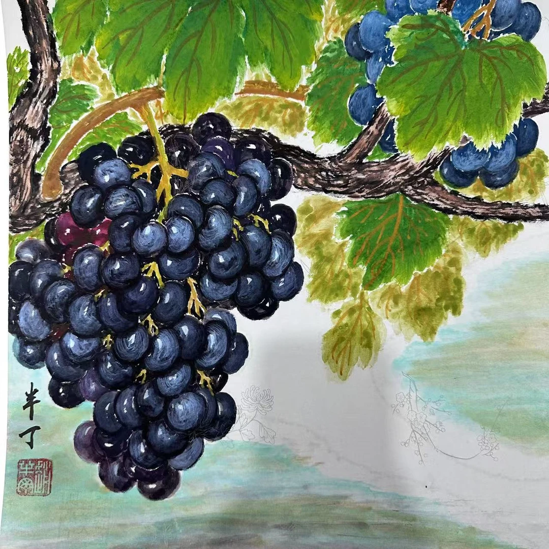 闪26 赵半丁 花鸟1平尺 国画