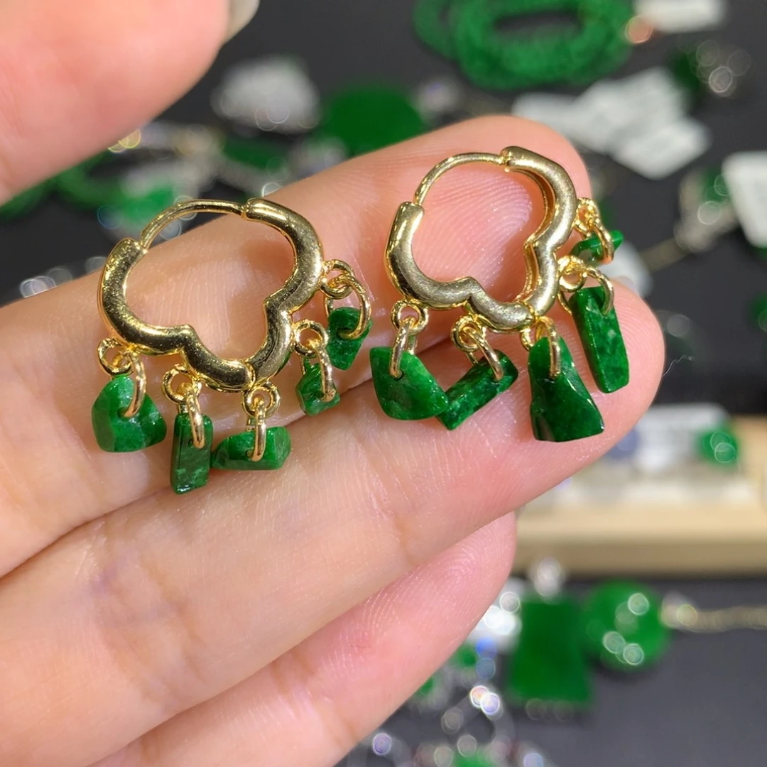 翡翠耳饰未镶嵌3、