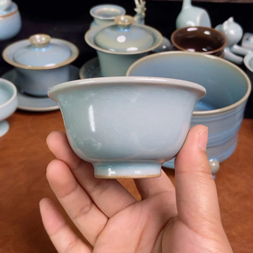 【闪购商品】厚胎压手杯原矿釉