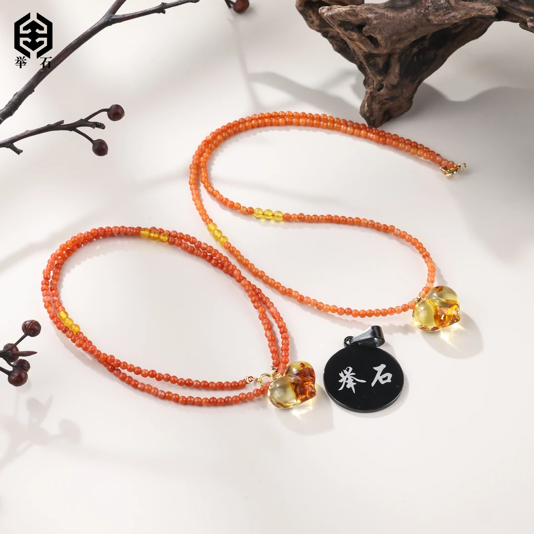 【举石精选】X06-1195-273琥珀吊坠（一件/多样性发）Q