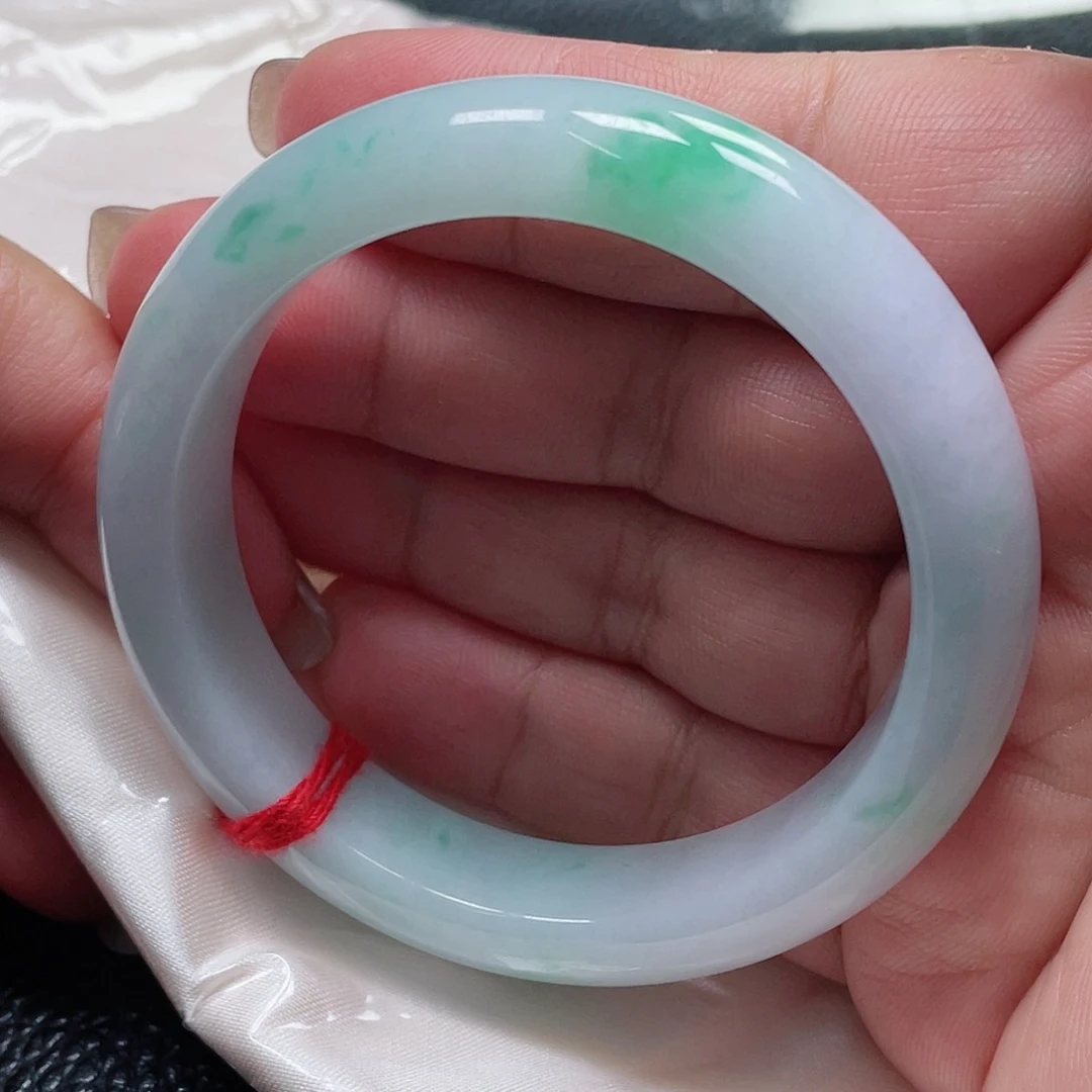 未镶嵌手镯翡翠缅甸翡翠手镯53圈