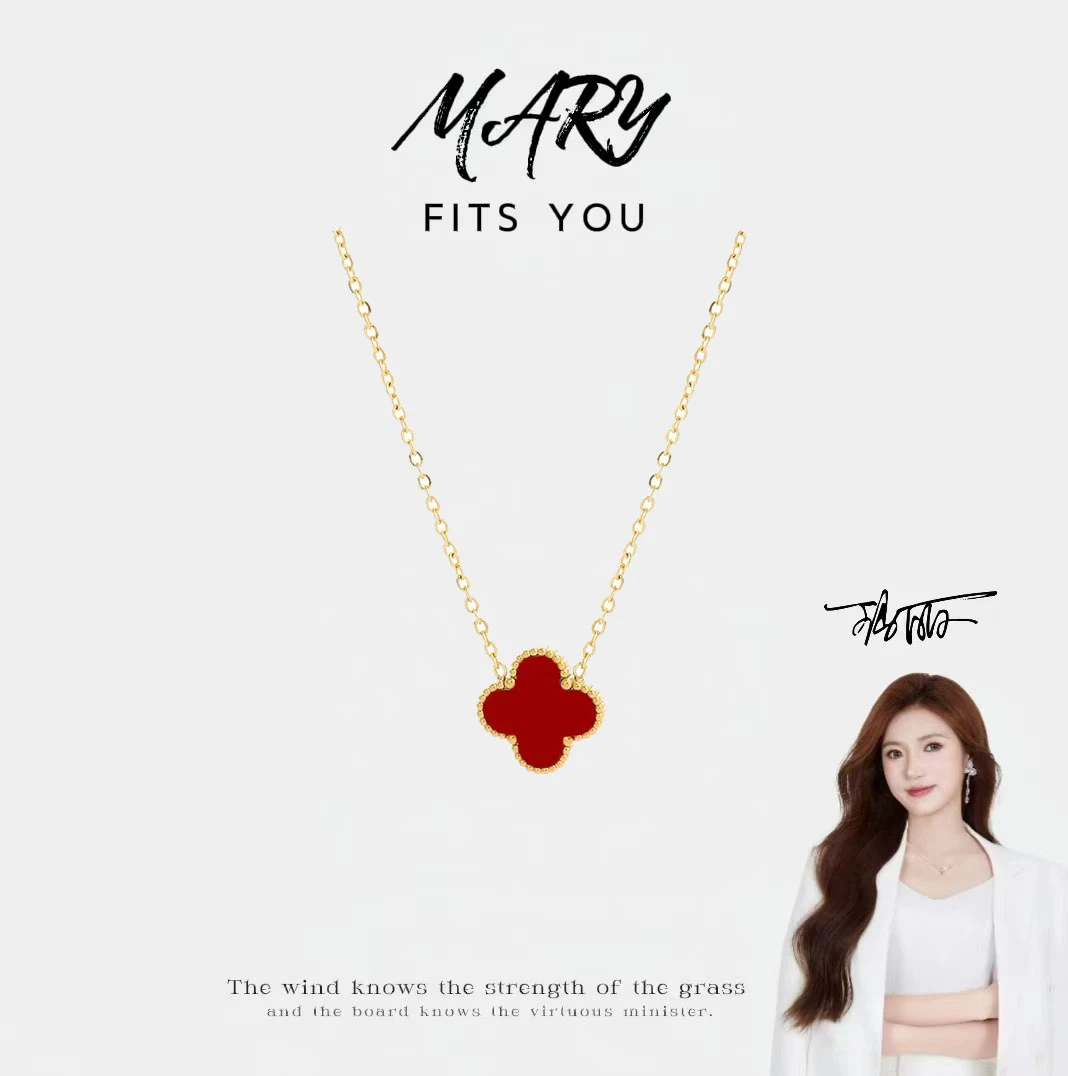 【Mary玛丽甄选】轻奢小众女高级感四叶草锁骨吊坠幸运四叶草项链