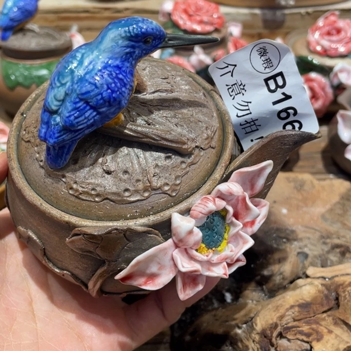 手工制作陶瓷茶具茶杯青蛙