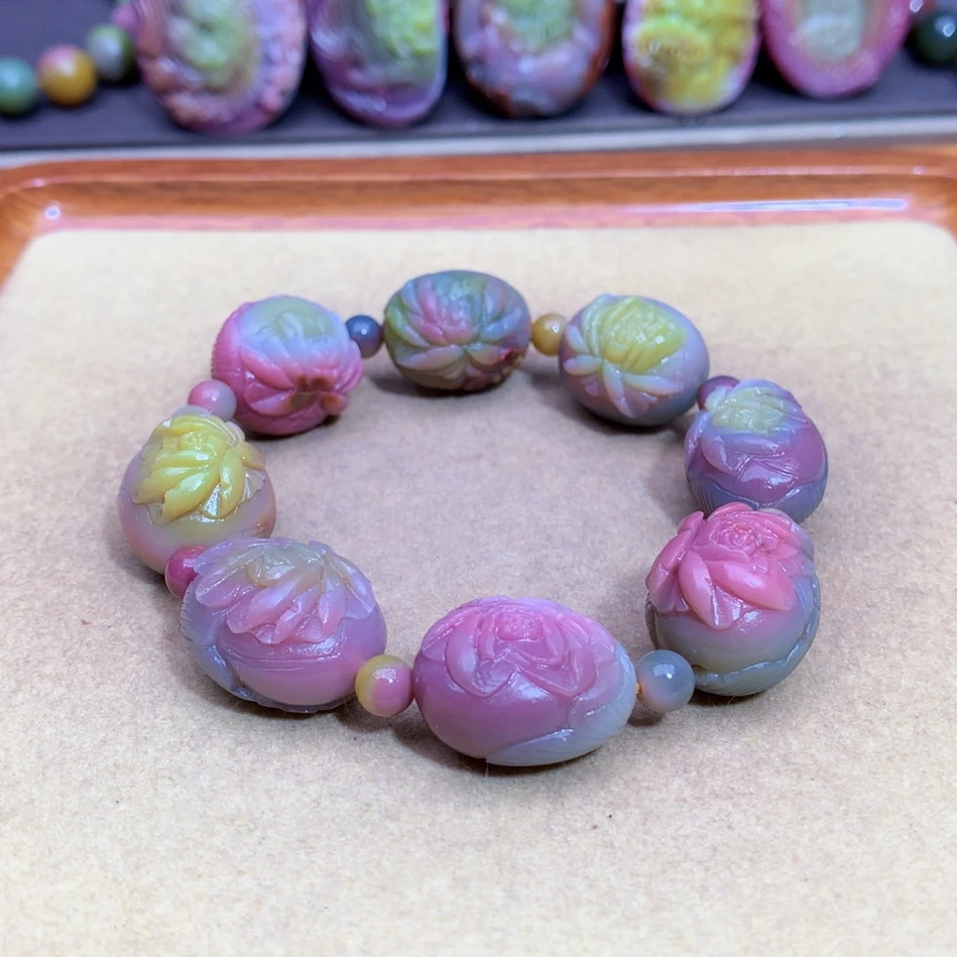 玛瑙未镶嵌手链盐源