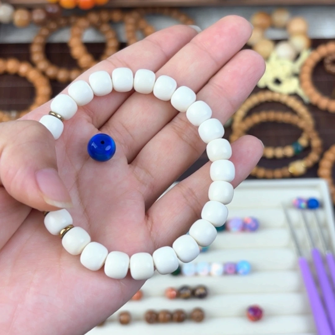 白玉菩提吊坠松***觉松松蓝色