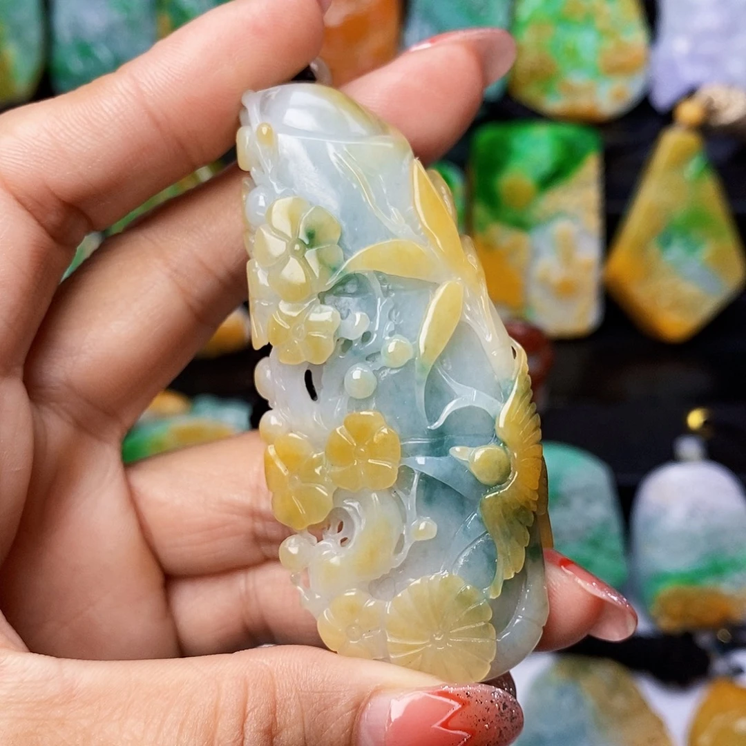 定制翡翠未镶嵌翡翠Ａ货一物一证福利款