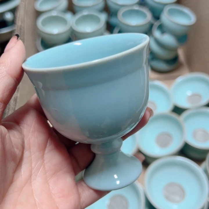 杯汝瓷原产地生产瑕品