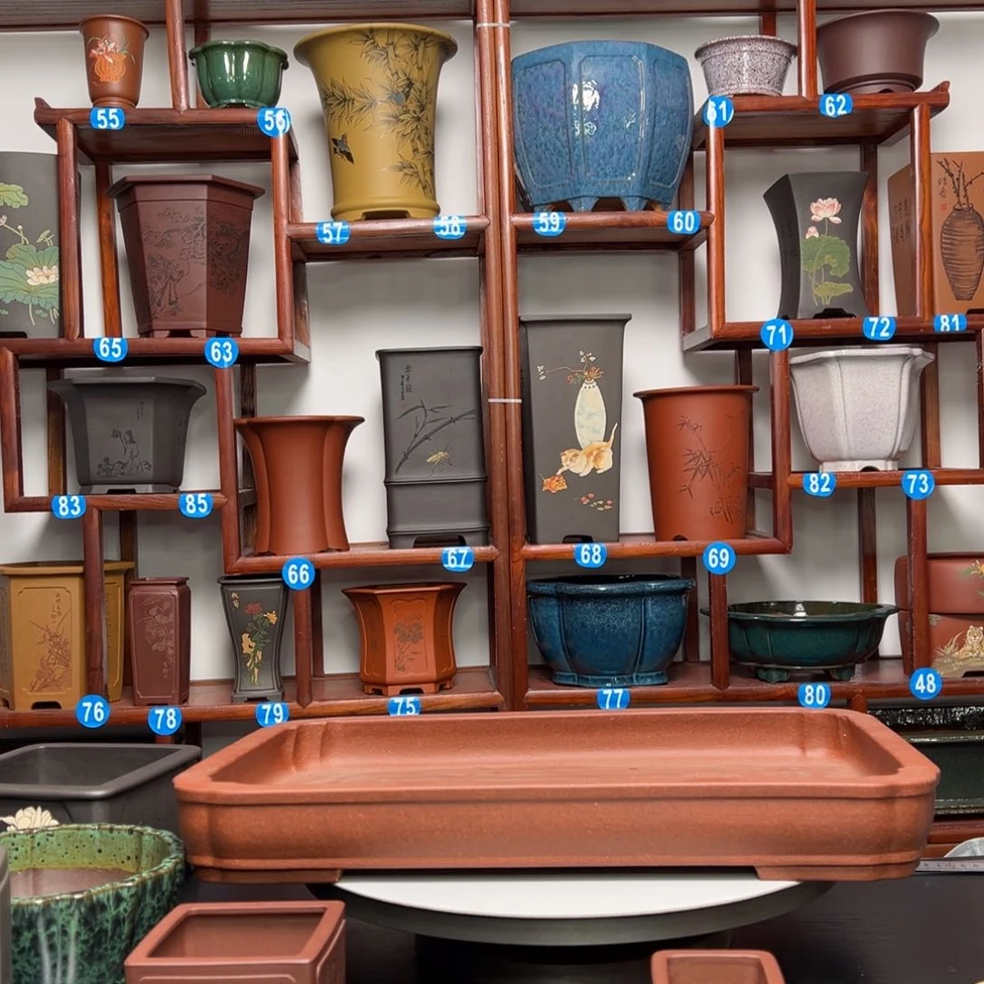 紫砂花盆风*四方花盆