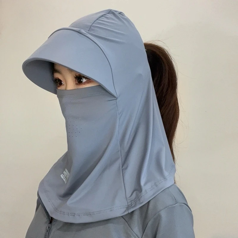 【新款】全脸遮阳帽子女夏季防晒帽防紫外线户外骑行护颈面罩太阳帽
