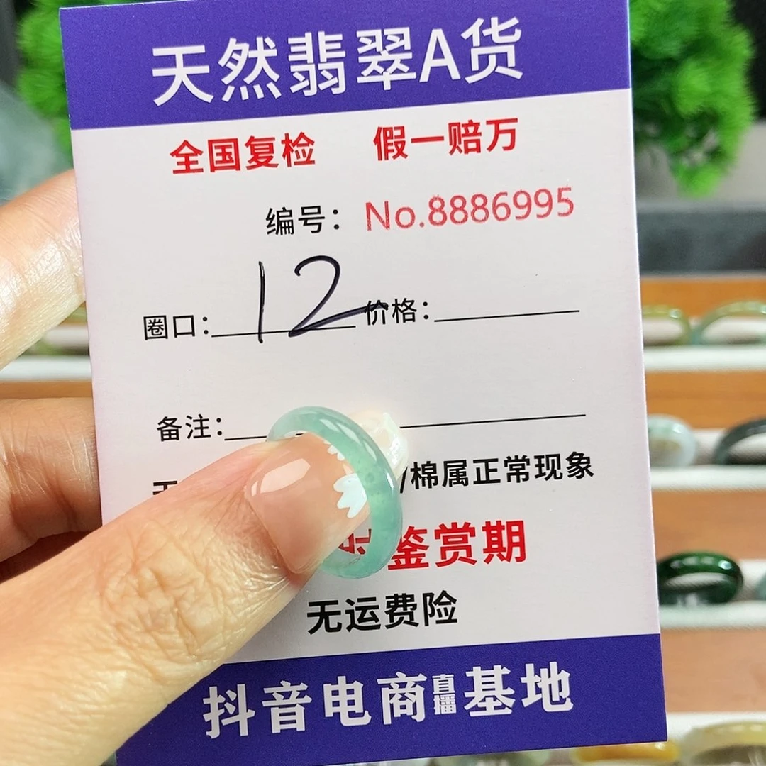 翡翠戒圈未镶嵌6995.....