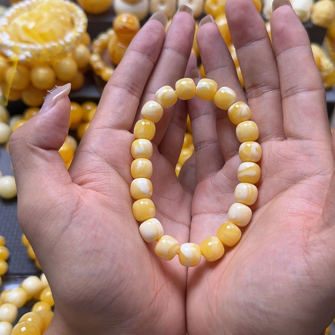 蜜蜡未镶嵌珠宝奇石同料11mm