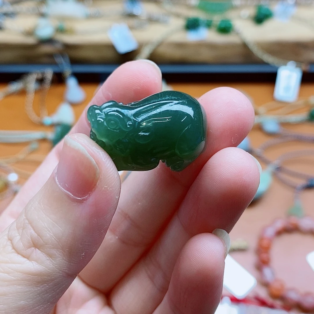 和田玉未镶嵌挂件晓*