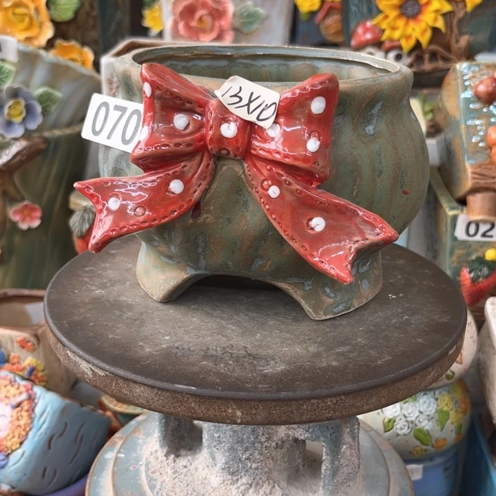 紫砂花盆粗陶材质多肉花盆