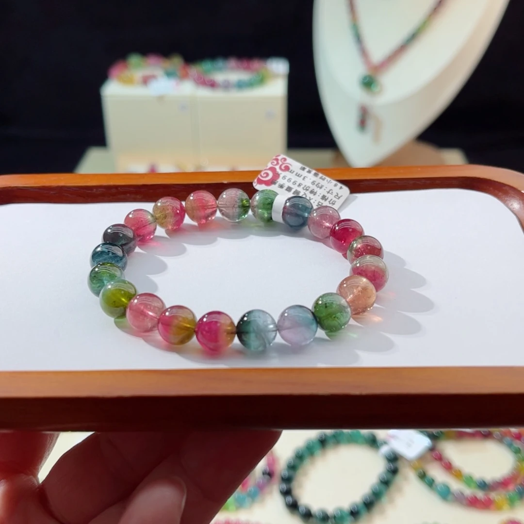 碧玺手串未镶嵌手串