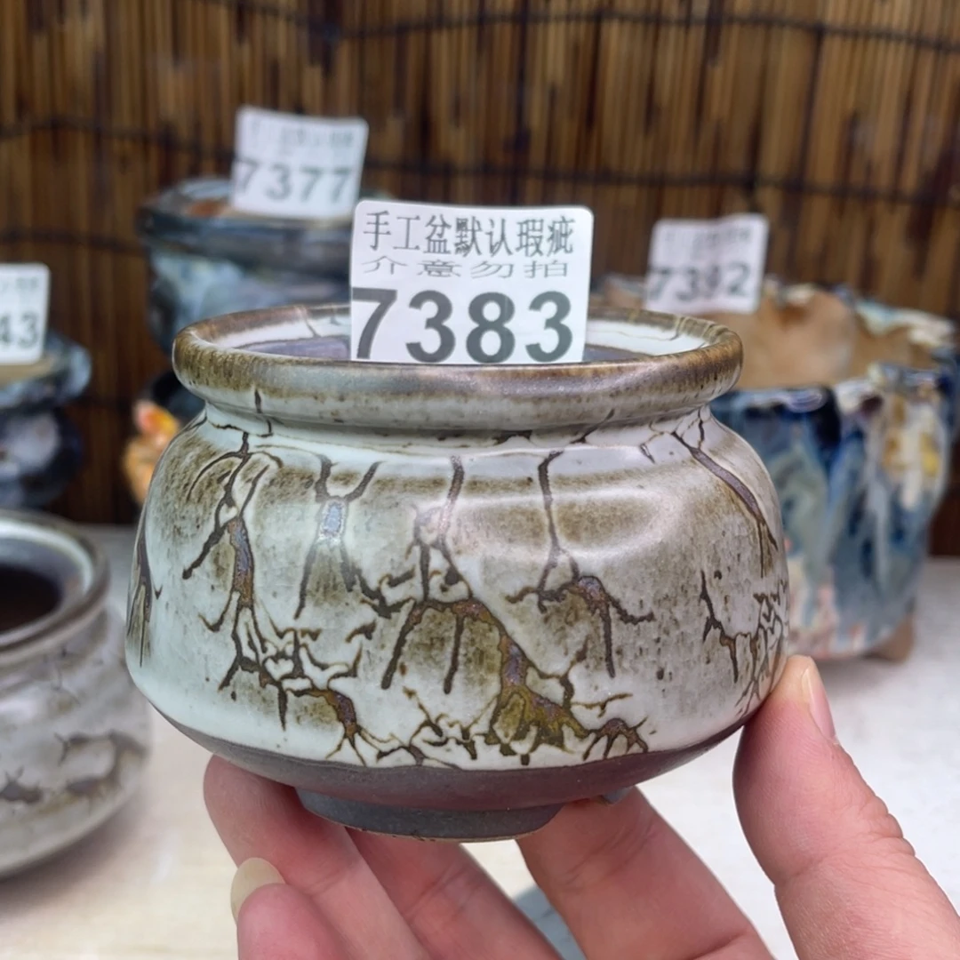 手工花盆默认瑕疵完美者勿拍