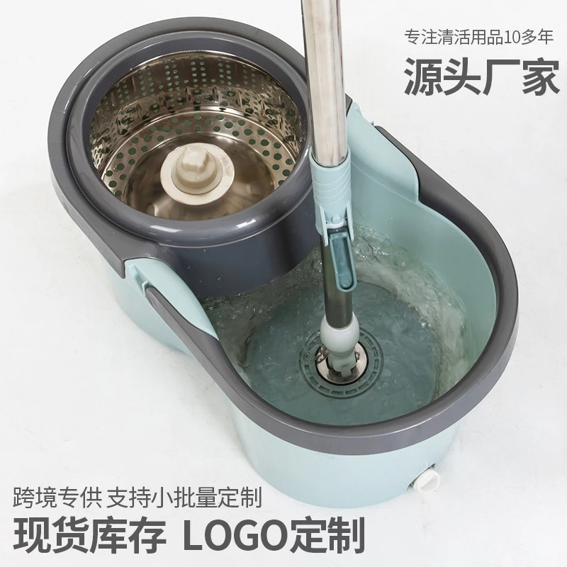 免手洗大号新款家用懒人拖地神器甩干墩布桶地拖布净脱水