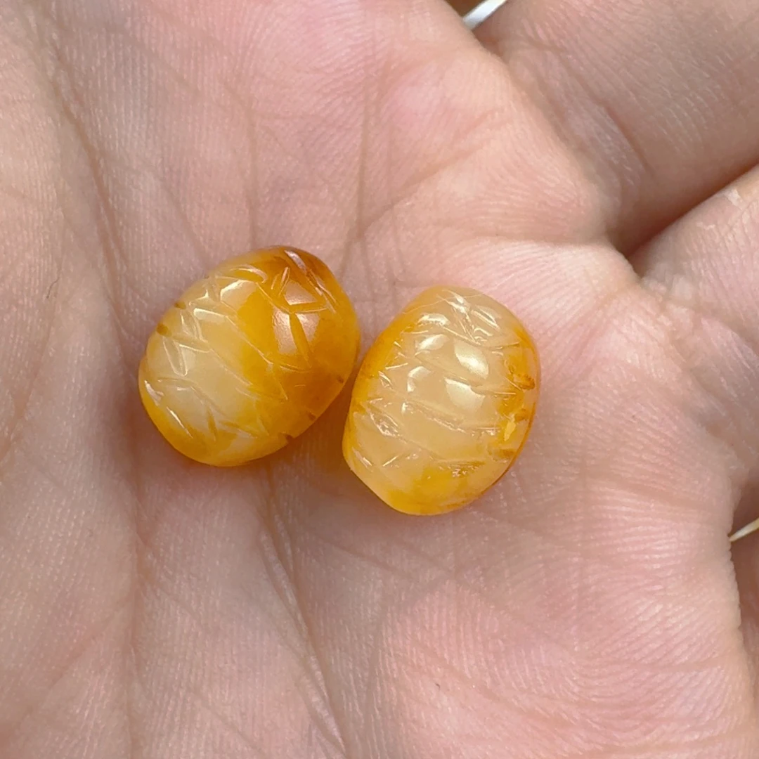 裸石蜜蜡未镶嵌全品 2 个