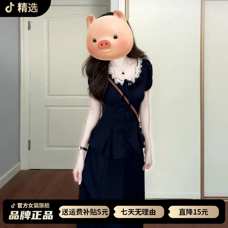 法式气质连衣裙子女夏季2026新款高级感巨好看女生韩系ins衣服