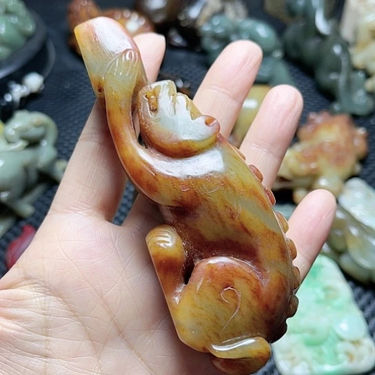 白玉菩提吊坠摆件