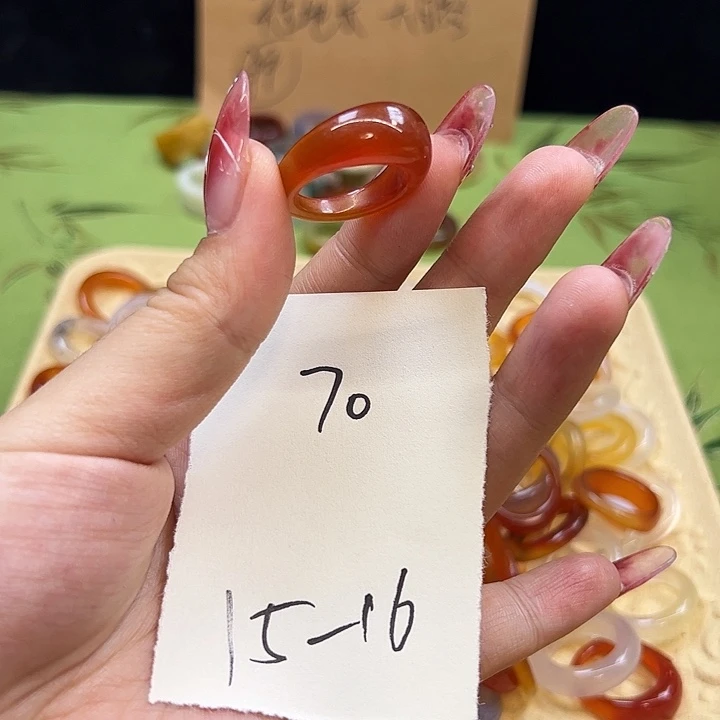 玛瑙/玉髓未镶嵌戒指