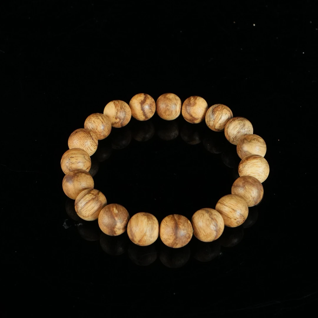 DY-B5471 斯里兰卡黑油虎斑老料沉香手串 1.15cm 11g