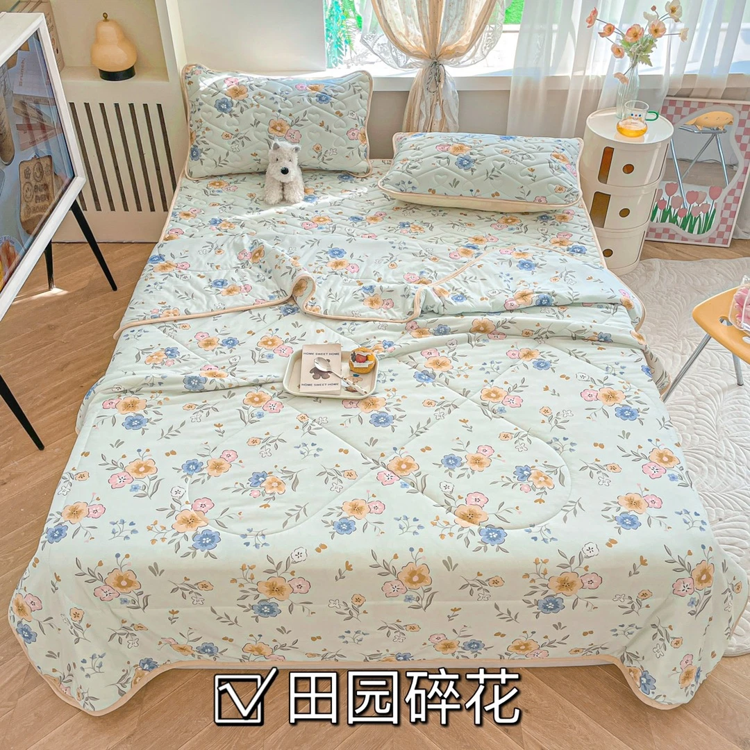 A1251L【冰皮夏凉被】夏季凉感丝夏凉被卡通清新可机洗空调被