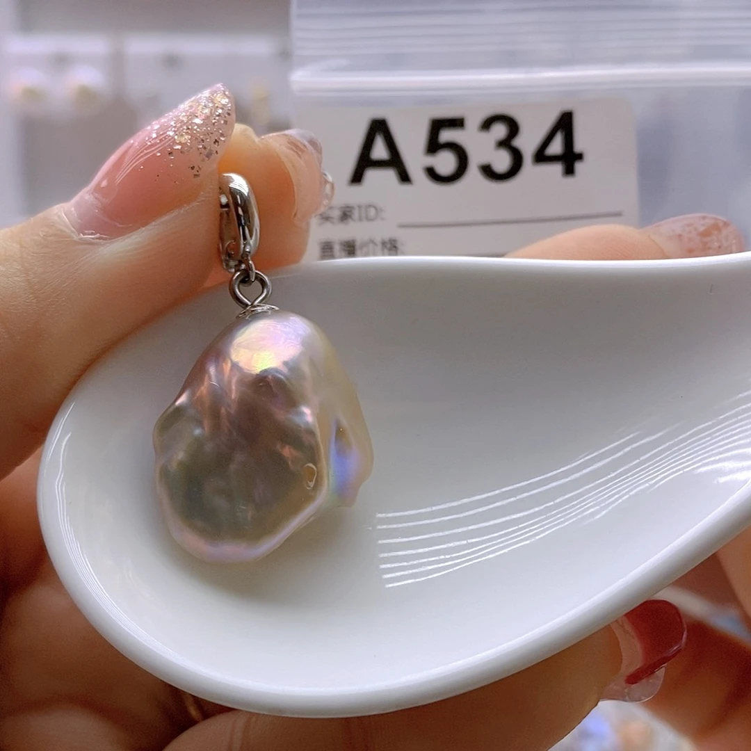 淡水珍珠颈饰银S925镶嵌