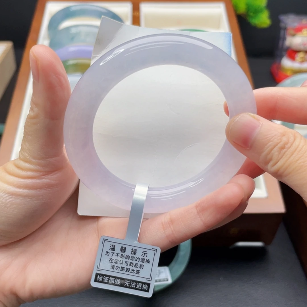 翡翠未镶嵌手镯54.5冰粉