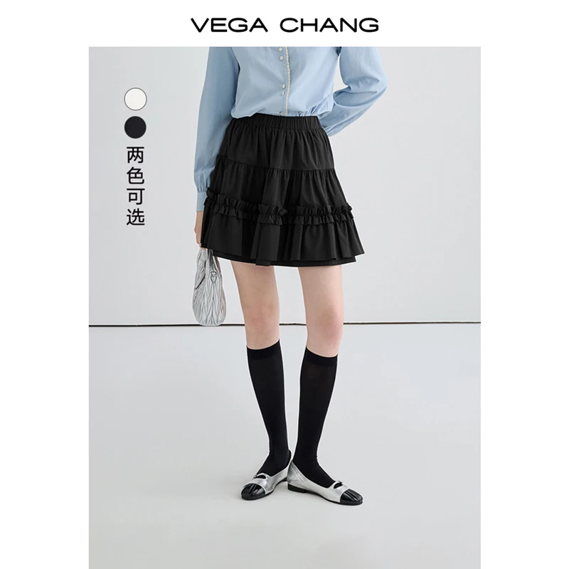 VEGA CHANG蛋糕裙2026夏季新款欧若风显瘦蓬松短裙1170805