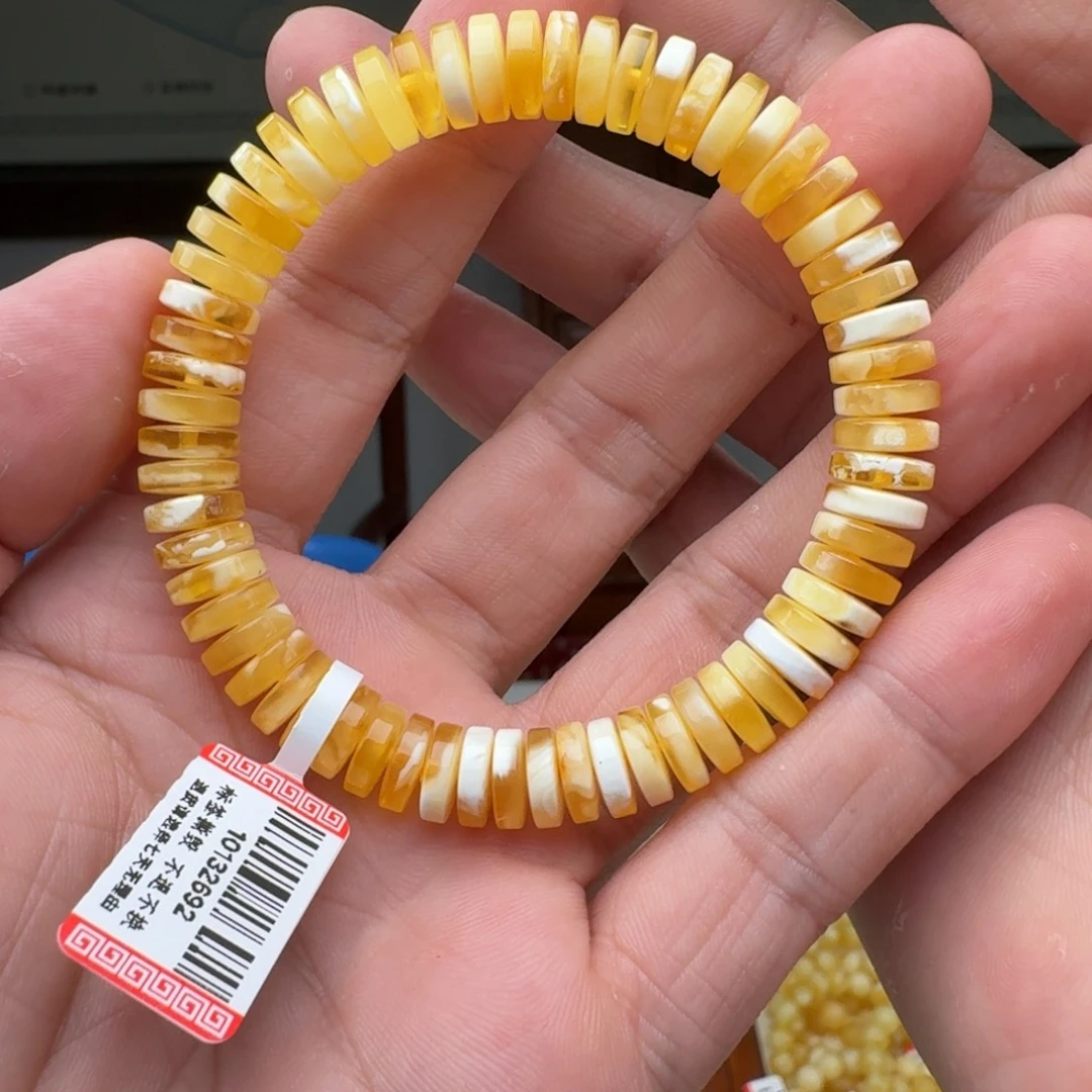 蜜蜡未镶嵌手链蜜蜡手串