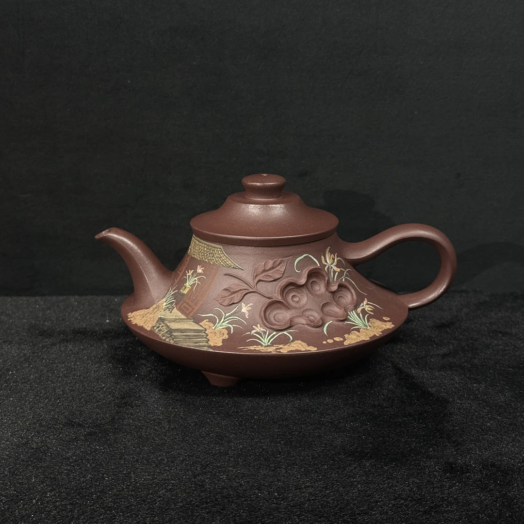 24/JXK030/蒋锡坤/紫砂壶云炉/紫茄泥