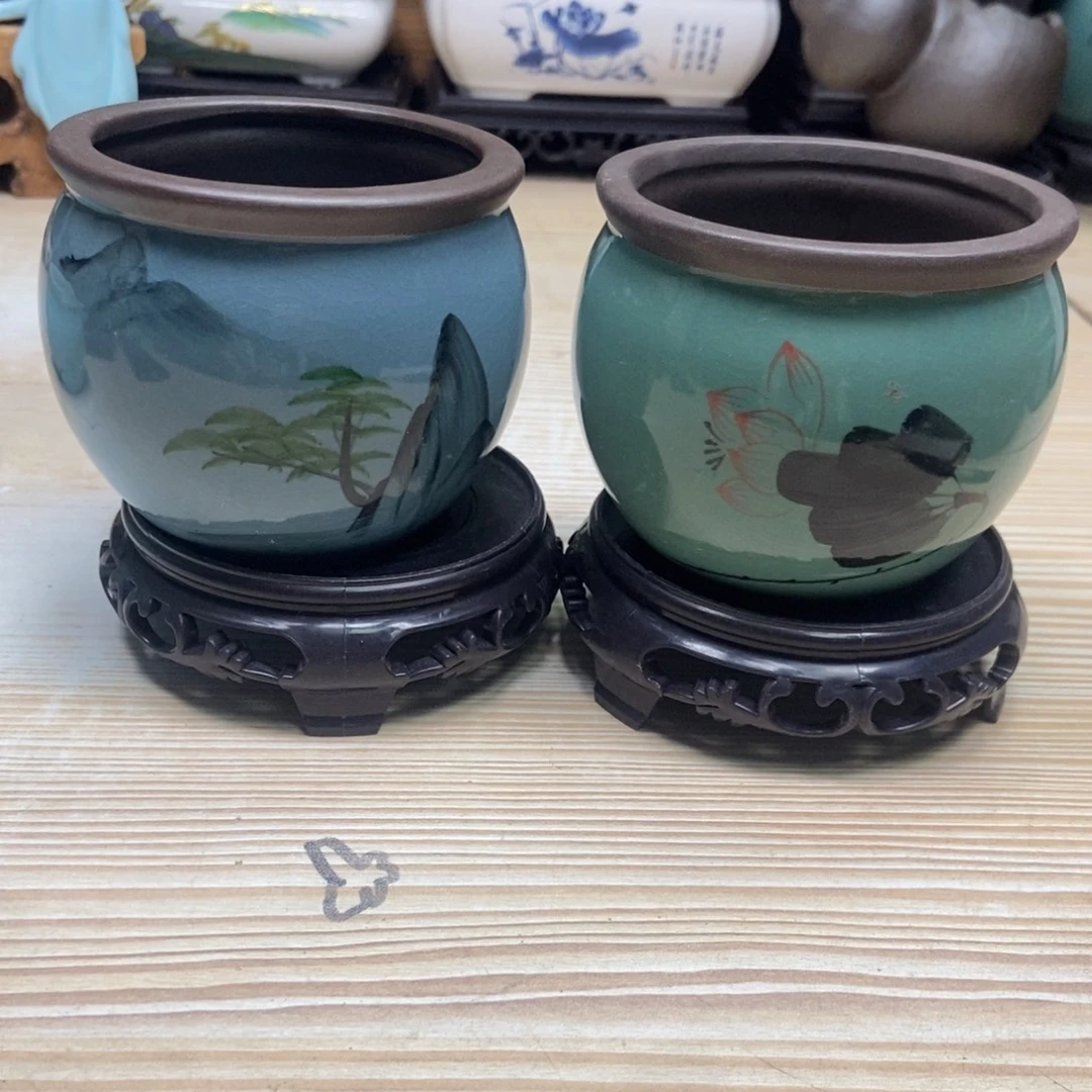 瓷片陶瓷花盆陶瓷艺术