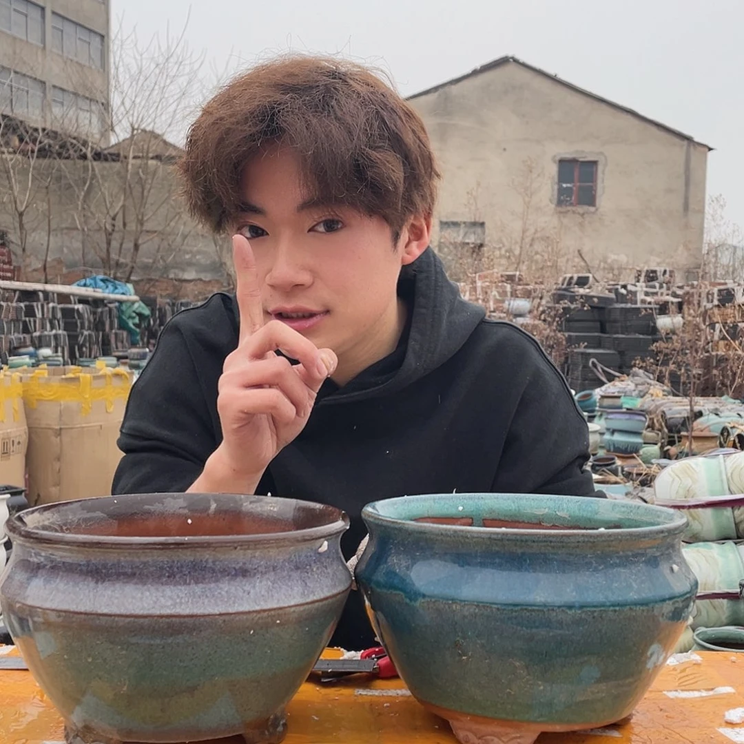 红陶宜兴紫砂花盆