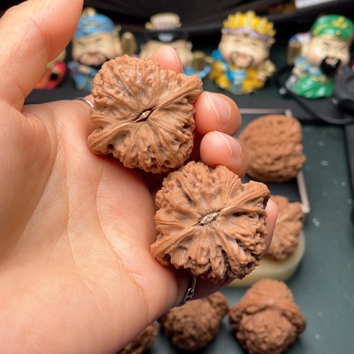 吊坠文玩核桃41尺复刻底矮庄三角