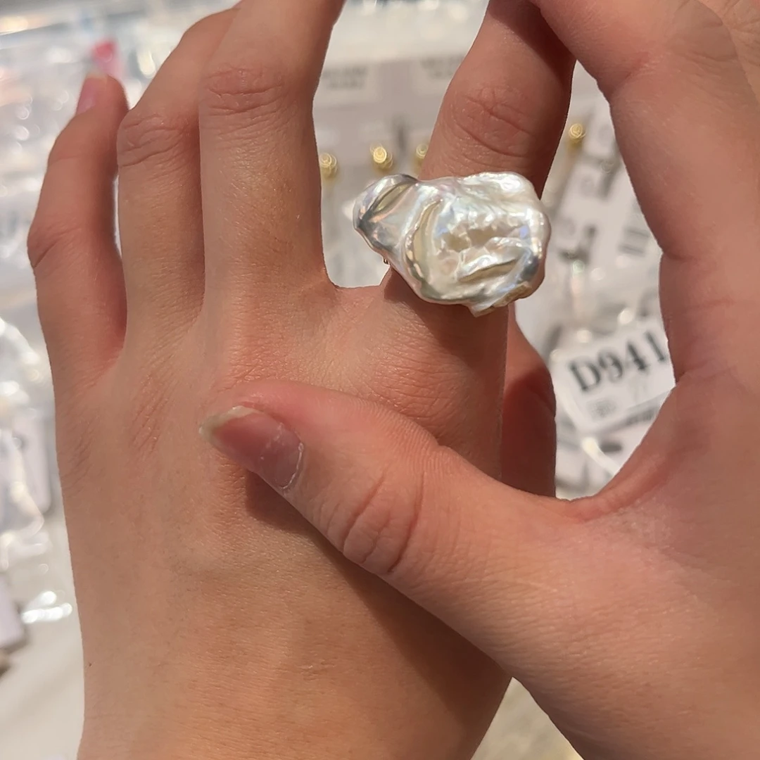 合金淡水珍珠耳饰