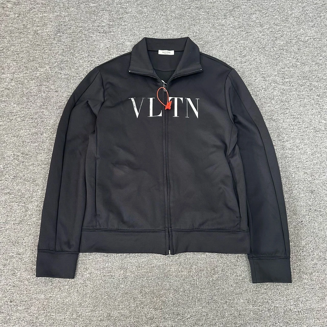 99新 Valentino/华伦天奴 黑色 VLTN 字母Logo 校服外套 M码