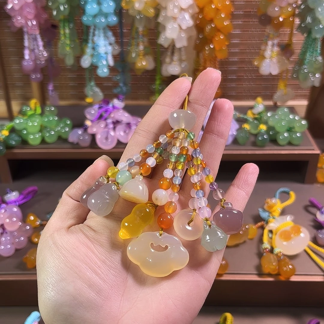 玛瑙/玉髓未镶嵌车挂