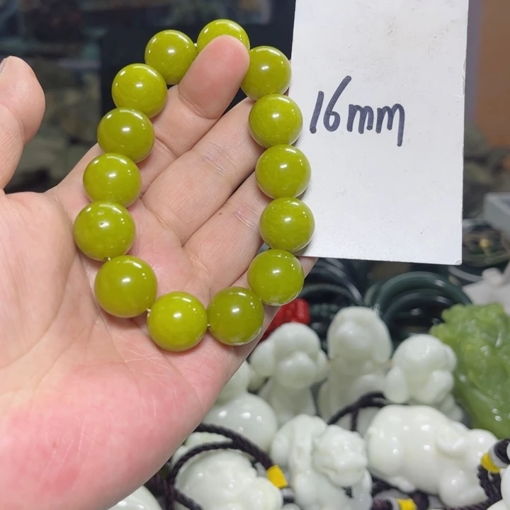 蛇纹石玉手串多样性发货未镶嵌