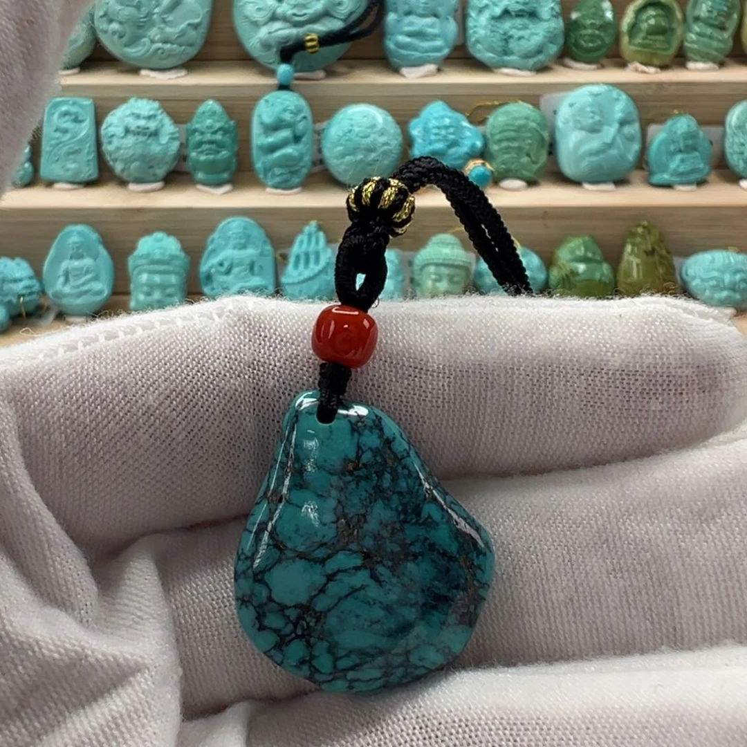 未镶嵌绿松石随形21.8mm